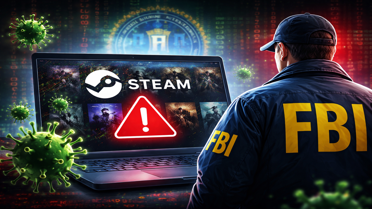Steam’de Virüs İçeren Oyunlar Ortaya Çıktı: FBI Soruşturma Başlattı